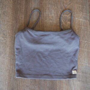Vuori Gray Waffle Knit Crop Tank – Women’s Small
